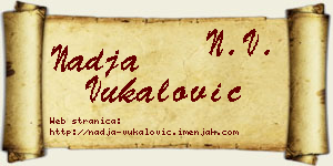 Nadja Vukalović vizit kartica